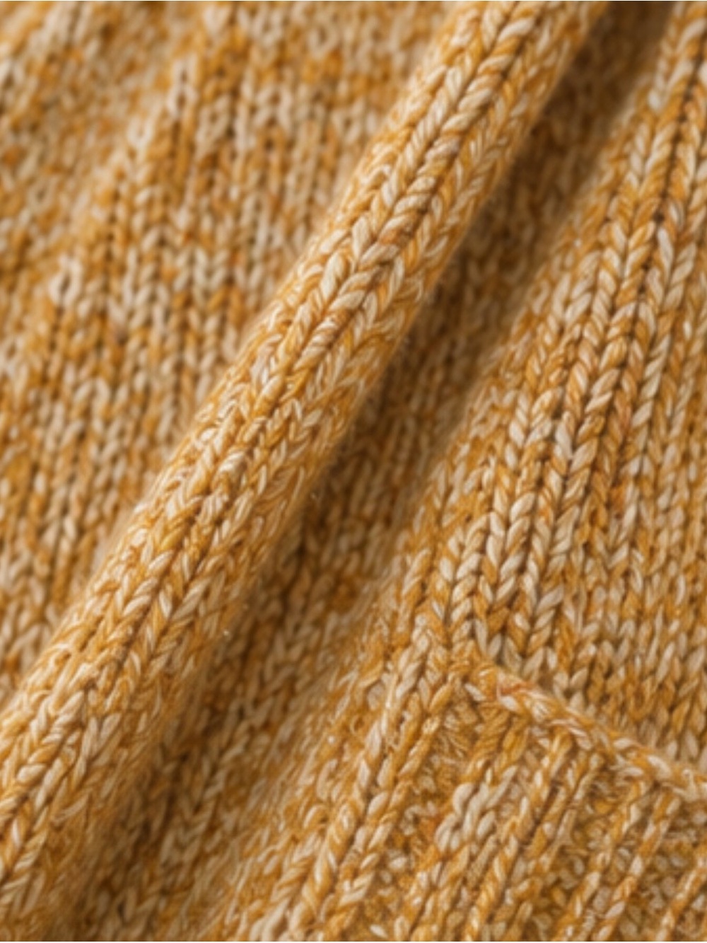 LOFT Outlet Marled Yellow Open Front Cardigan Sweater XL - Picture 4 of 4